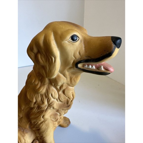 Aldon golden retriever fine porcelain Figurine Statue 1985 vintage 7.5” by 5” - Picture 2 of 16